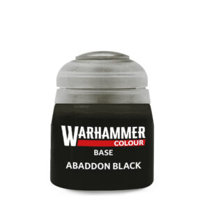 Peinture, Base : Abaddon black
