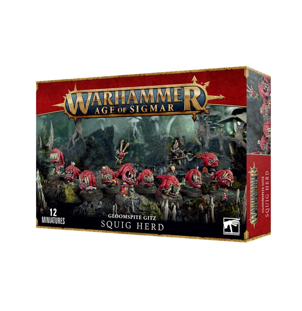 AOS : GLOOMSPITE GITZ : TROUPEAU DE SQUIGS
