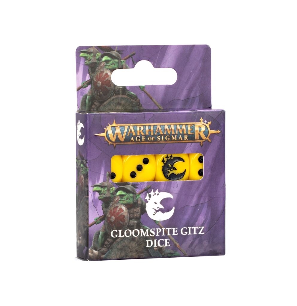 AGE OF SIGMAR : SET DE DÉS GLOOMSPITE GITZ / Vils du Fielobscur