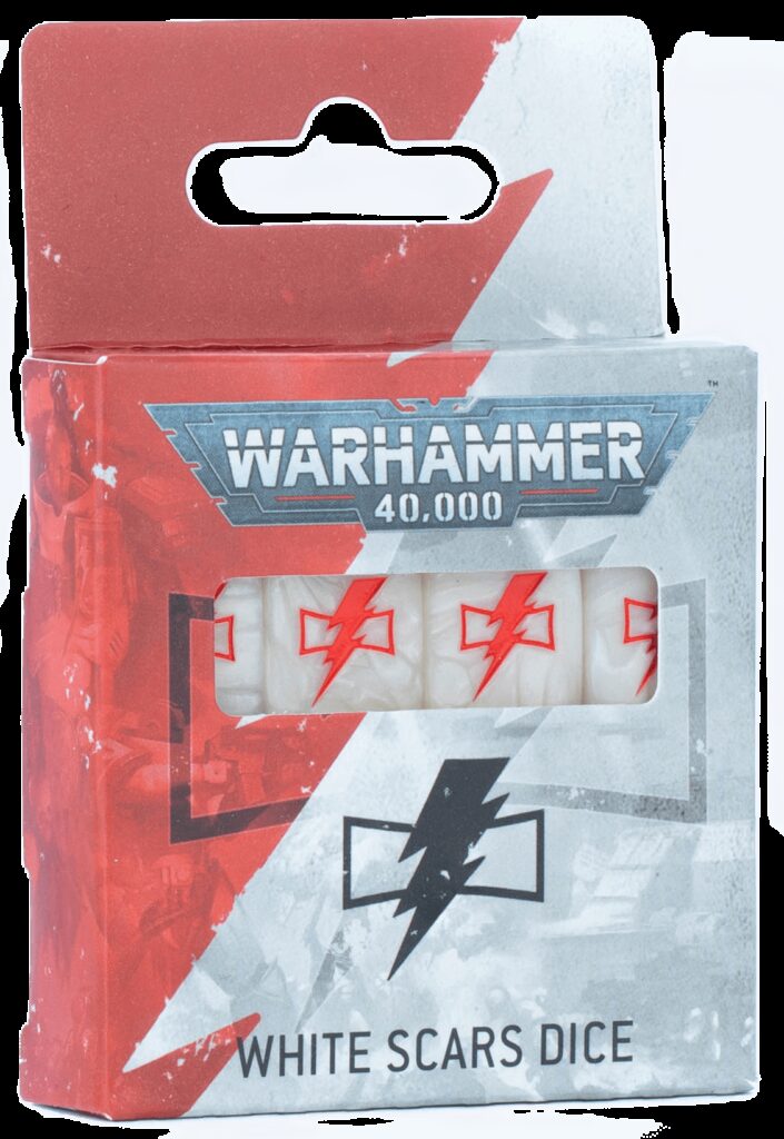 WARHAMMER 40000: SET DE DÉS WHITE SCARS