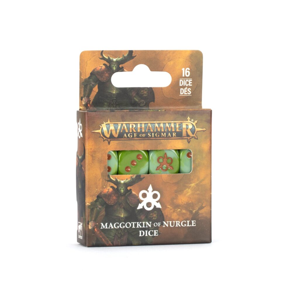 AGE OF SIGMAR : SET DE DÉS MAGGOTKIN OF NURGLE