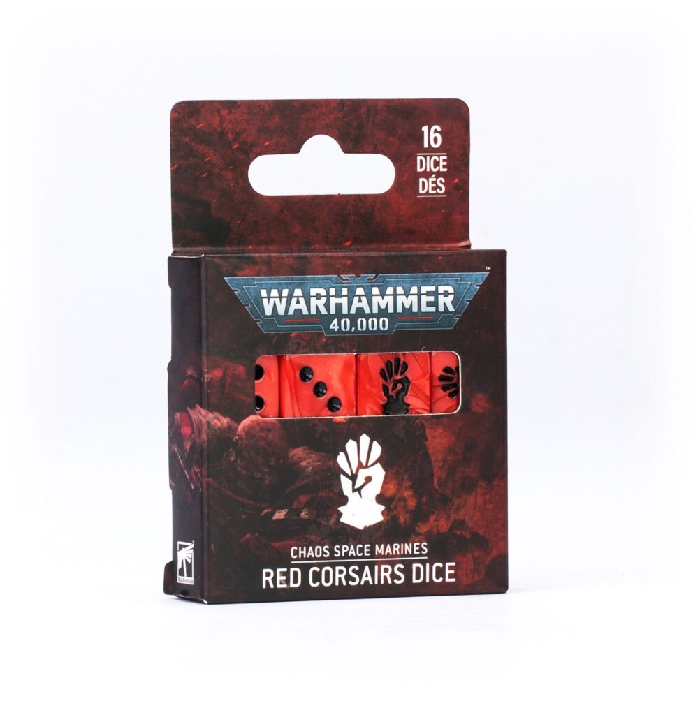 CHAOS SPACE MARINES: SET DE DÉS RED CORSAIRS